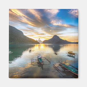 Sonnenuntergang in EL Nido Magnet