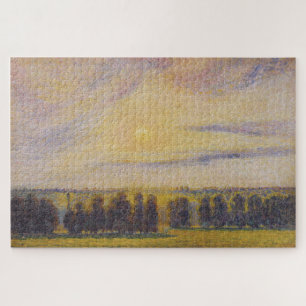 Sonnenuntergang in Éragny von Camille Pissarro