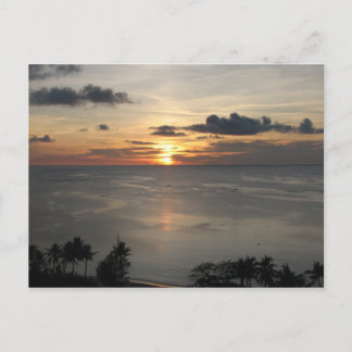 Sonnenuntergang in Guam Postkarte
