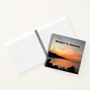 Sonnenuntergang in Jamaika Notizbuch