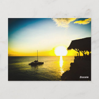 Sonnenuntergang in Jamaika Postkarte