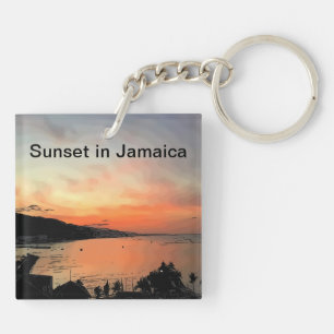 Sonnenuntergang in Jamaika Schlüsselanhänger