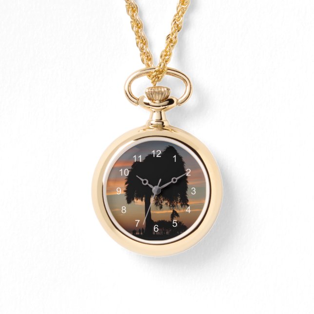 Sonnenuntergang in La Jolla Armbanduhr (Vorderseite)