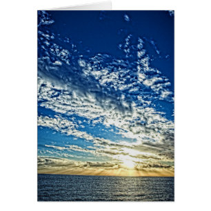 Sonnenuntergang in Ligurien - Cinque Terre Card