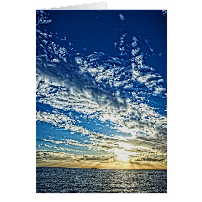 Sonnenuntergang in Ligurien - Cinque Terre Card (Vorne)