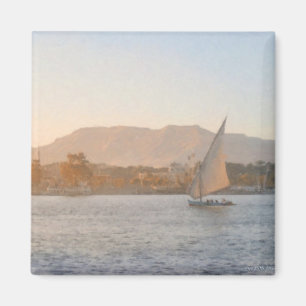 Sonnenuntergang in Luxor Magnet