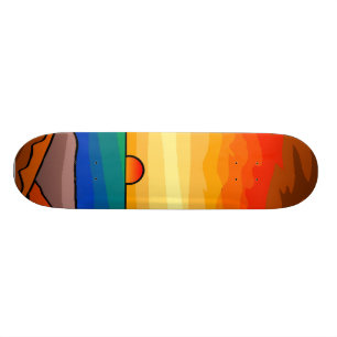 Sonnenuntergang in Meer Skateboard