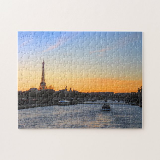 Sonnenuntergang in Paris - Puzzlespiel (Horizontal)