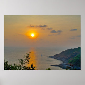 Sonnenuntergang in Phuket Poster