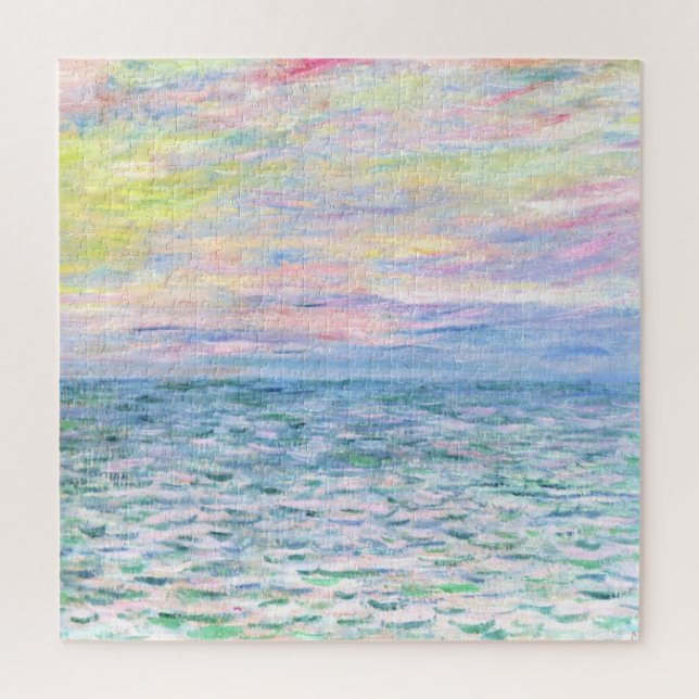 Sonnenuntergang in Pourville durch Monet (Vertikal)