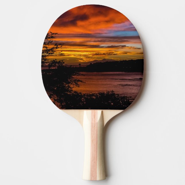 Sonnenuntergang in Praia, Kap Verde Tischtennis Schläger (Vorderseite)