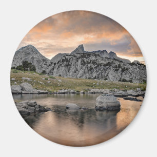 Sonnenuntergang in Pyramid See Magnet