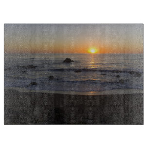 Sonnenuntergang in San Simeon Schneidebrett