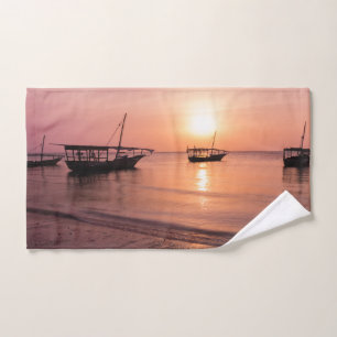 Sonnenuntergang in Sansibar Badhandtuch Set