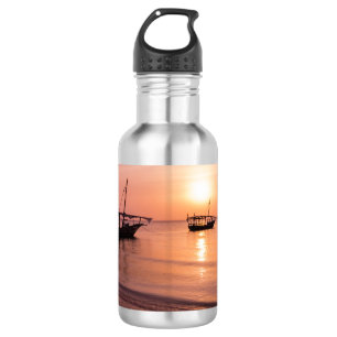 Sonnenuntergang in Sansibar Edelstahlflasche