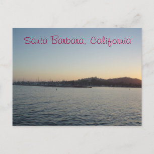 Sonnenuntergang in Santa Barbara Postkarte