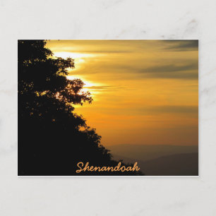 Sonnenuntergang in Shenandoah Postkarte