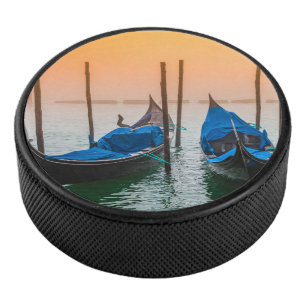 Sonnenuntergang in Venedig Eishockey Puck