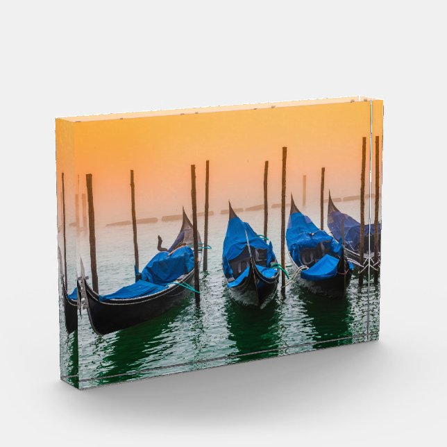 Sonnenuntergang in Venedig Fotoblock (Links)