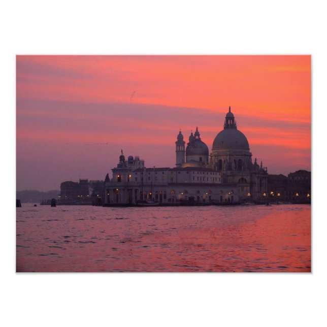 Sonnenuntergang in Venedig Fotodruck (Vorne)