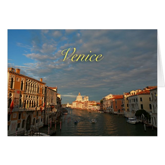 Sonnenuntergang in Venedig Italien (Vorderseite (Horizontal))