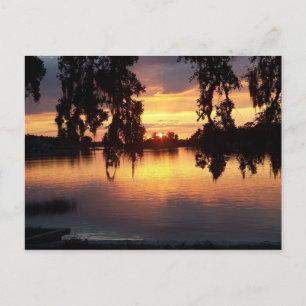 Sonnenuntergang in WIndermere, Postkarte von Flori