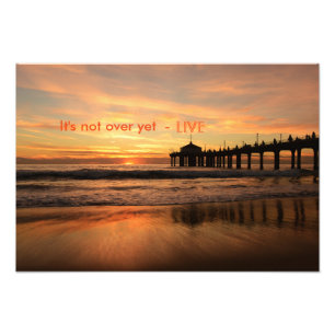 Sonnenuntergang inspirierend fotodruck