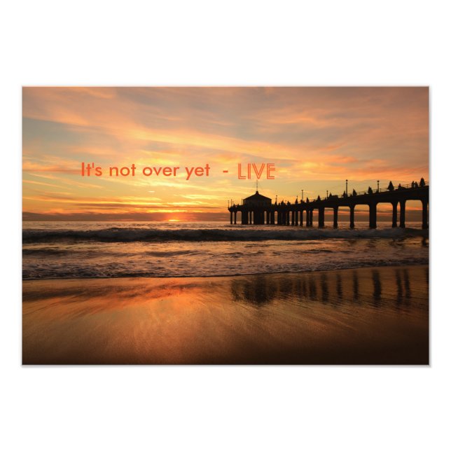 Sonnenuntergang inspirierend fotodruck (Vorne)