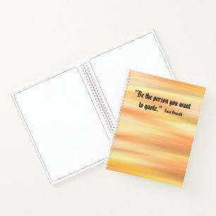 Sonnenuntergang Inspiriert Motivierend Weiße Spir Notizbuch