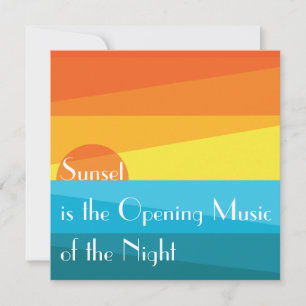 Sonnenuntergang ist die Opening Music of the Night
