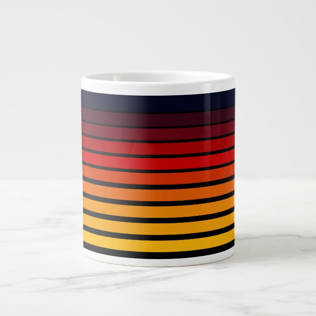 Sonnenuntergang Jumbo-Tasse (Vorderseite)