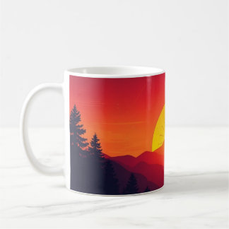 Sonnenuntergang Kaffeetasse