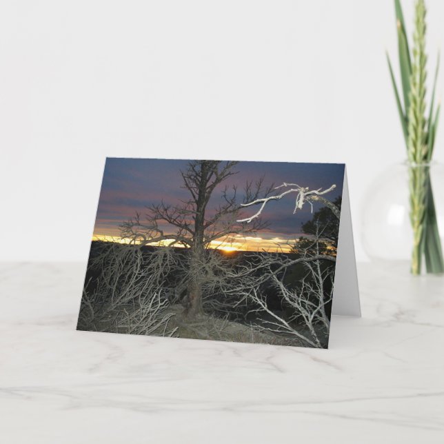 Sonnenuntergang Karte (Vorderseite)