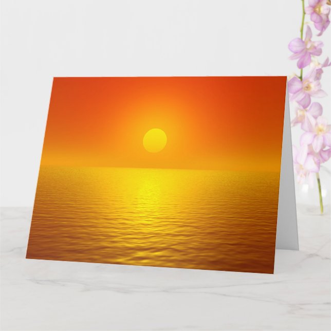 Sonnenuntergang Karte (Orchidee)