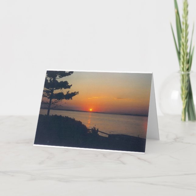 Sonnenuntergang, Karte (Vorderseite)