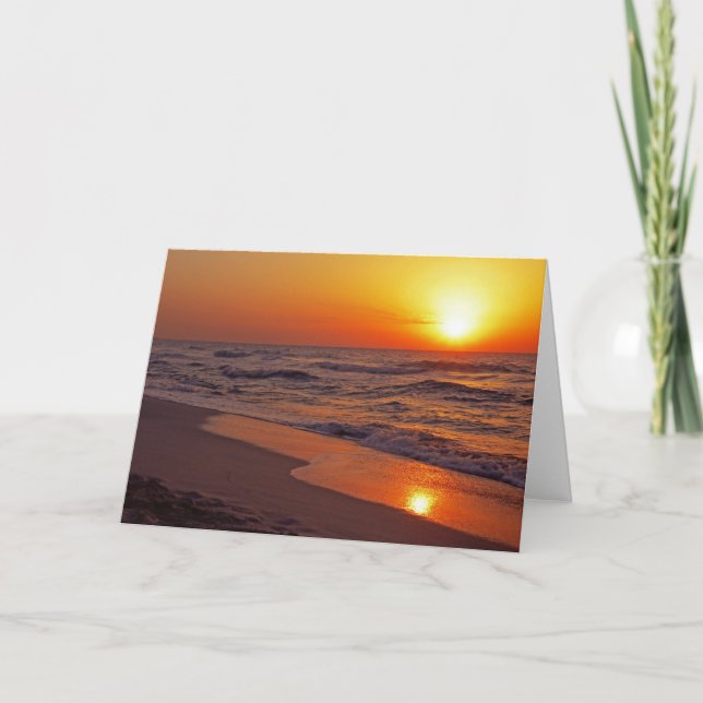 Sonnenuntergang Karte (Vorderseite)
