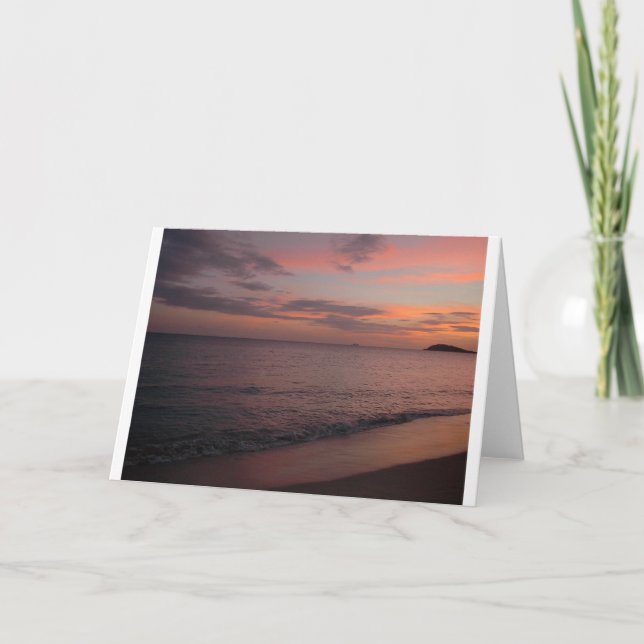 Sonnenuntergang, Karte (Vorderseite)