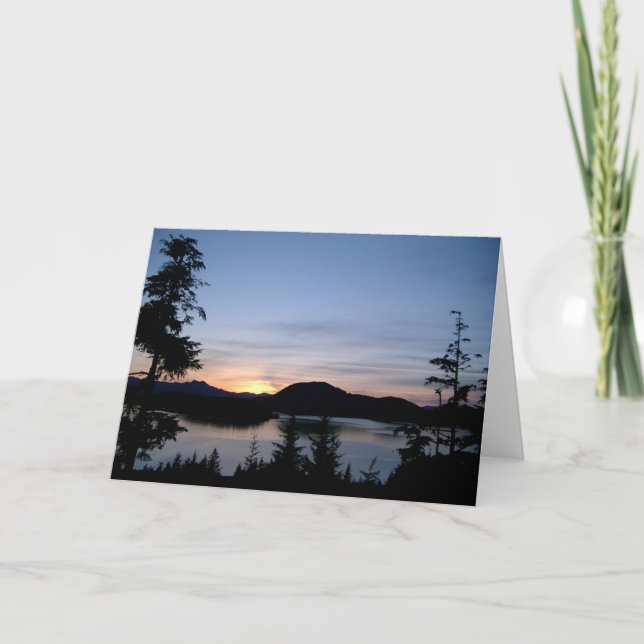 Sonnenuntergang Karte (Vorderseite)