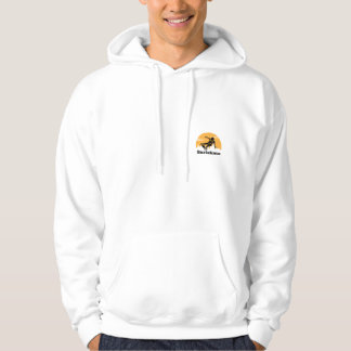 Sonnenuntergang kleine Surfskate in der Vorderseit Hoodie