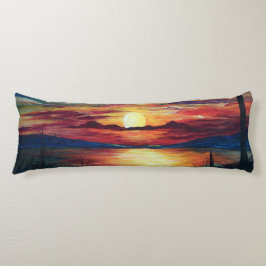 Sonnenuntergang-Körper-Kissen Seitenschläferkissen