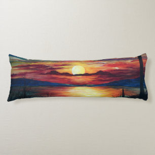 Sonnenuntergang-Körper-Kissen Seitenschläferkissen