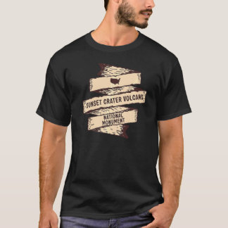 Sonnenuntergang Krater Volcana Nationalmuseum Ariz T-Shirt