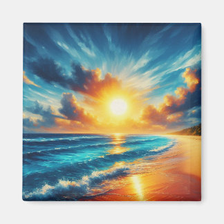 Sonnenuntergang Kühlschrankmagnet