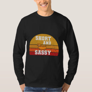 Sonnenuntergang Kurze und sanfte Dackel Tiere Lieb T-Shirt