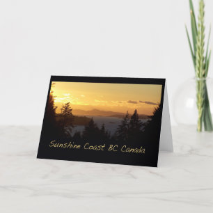 Sonnenuntergang Küste BC Karte