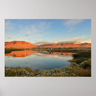 Sonnenuntergang Lagunas Nimez, EL Calafate Poster