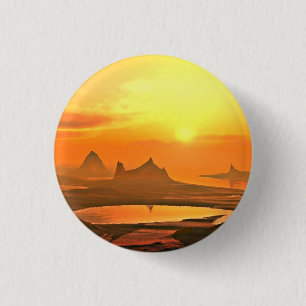 Sonnenuntergang Landschaft Button