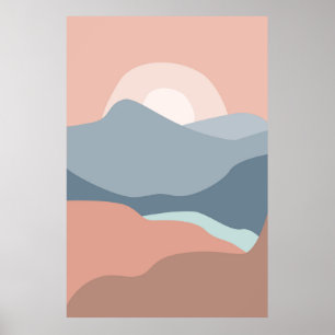 Sonnenuntergang Landschaften Poster