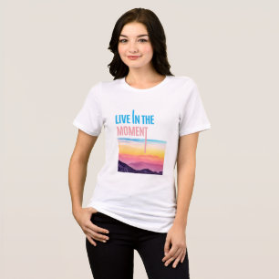 Sonnenuntergang - Leben im Moment Tri-Blend Shirt