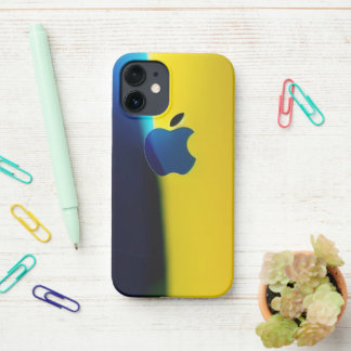 Sonnenuntergang: Lebhaftes Gelb- und Blauer Fusion iPhone 12 Mini Hülle